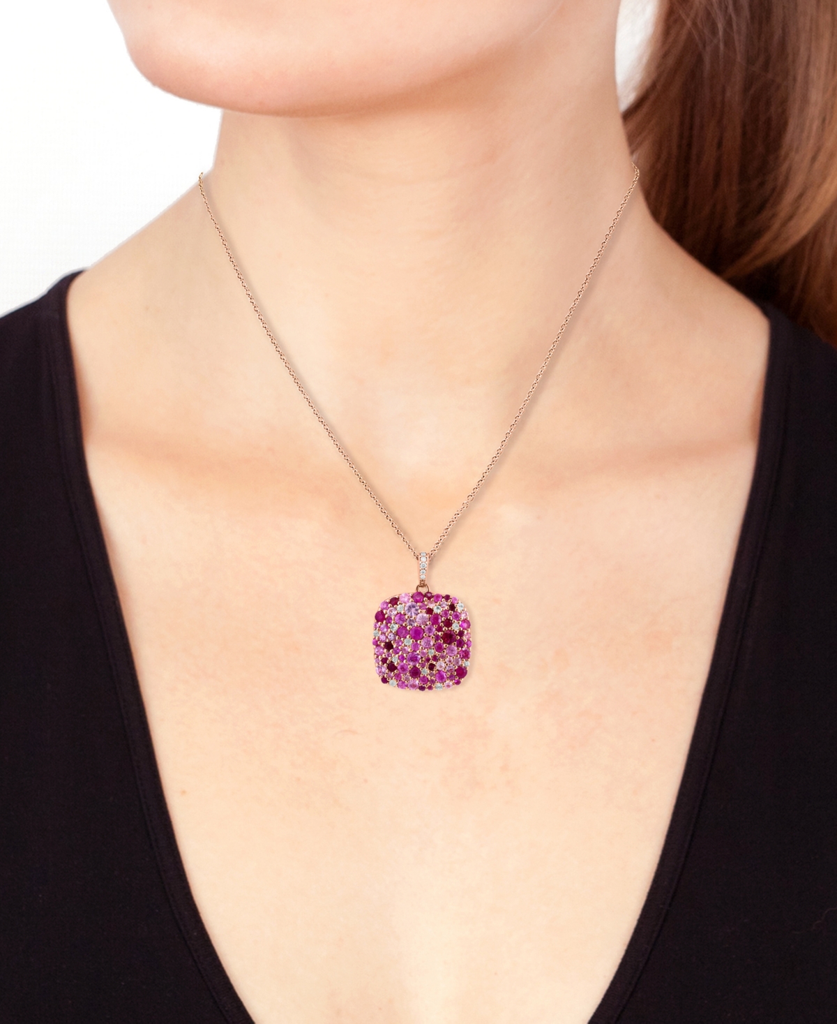 Effy Multi-Gemstone (2-3/4 ct. t.w.) & Diamond Accent Cluster 18