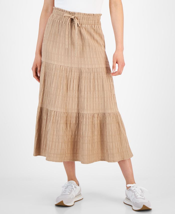 Celebrity Pink Juniors' Tiered Midi Skirt Macy's