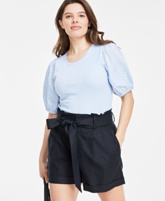 On 34th - Women's Knit Elbow-Sleeve Top