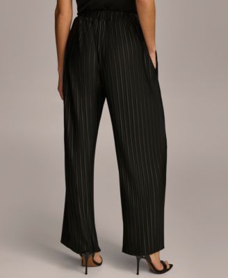 Women's Pull-On Pleated Wide Leg Pants