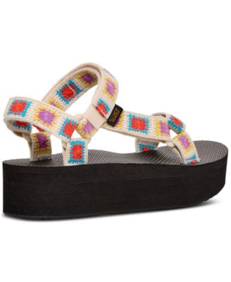 Teva Flatform Universal Crocheted Sandals