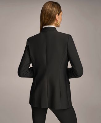 Women's Button Sleeve Blazer, Regular & Petite