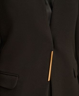 Women's Collarless Hardware Blazer, Regular & Petite Sizes