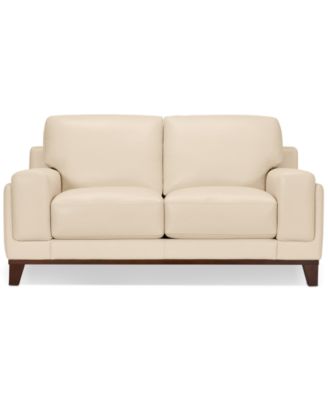 Jeddo 70" Leather Loveseat, Created for Macy's