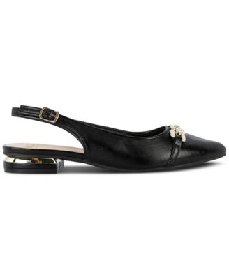 Women's Quinay Pavé Chain Detail Slingback Flats