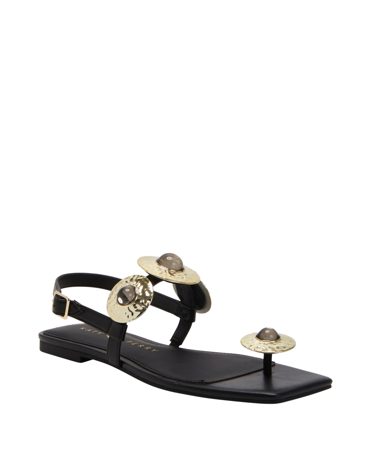 Katy Perry Women's Camie Stone Square Toe Sandals In Black