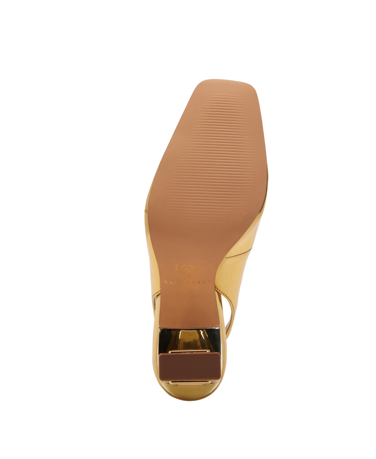 Katy Perry Women's The Hollow Heel Sling Back Pumps - Gold- Polyurethane, Polyester