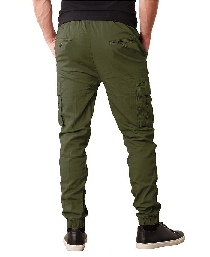 Galaxy By Harvic Men's Slim Fit Stretch Cargo Jogger Pants - Macy's