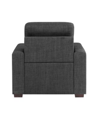 White Label Bonita 38" Chair with Pull-Out Ottoman