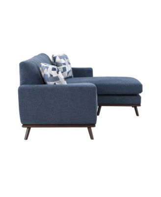 White Label Andora Reversible 87" Sofa Chaise