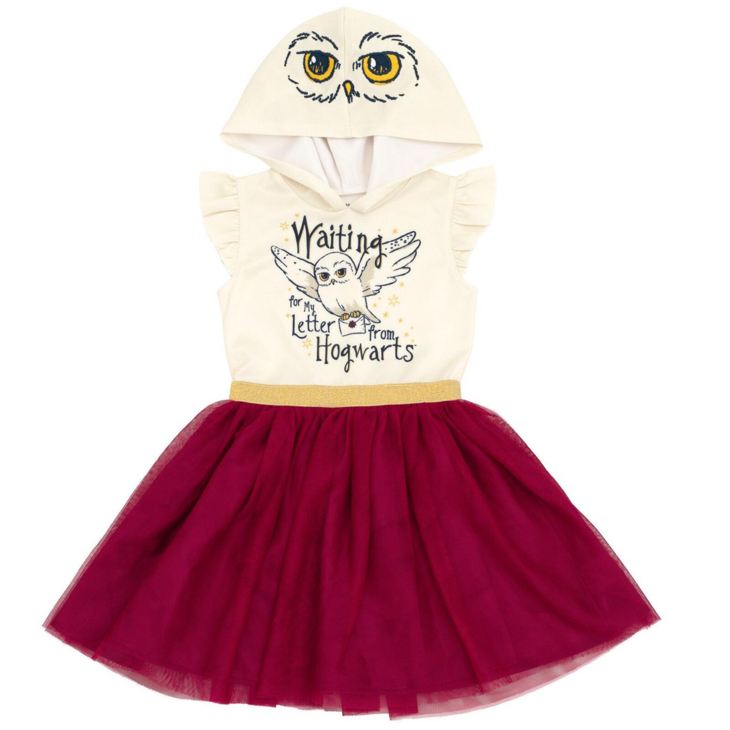 Платье Harry Potter Hedwig Owl Mesh Tulle Dress для девочек, цвет: Яркий розовый — фото 1