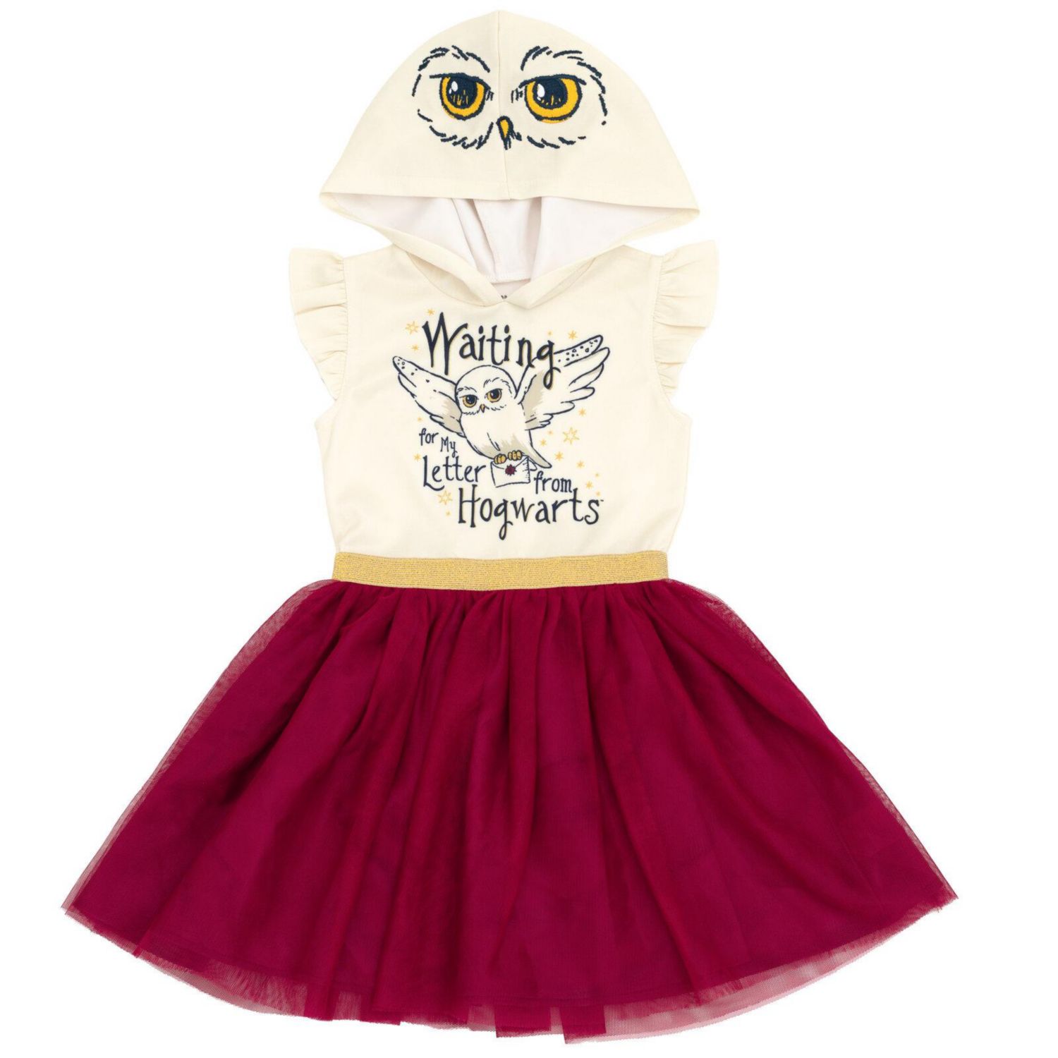 Girl's (4 -16) Hedwig Owl Mesh Tulle Dress
