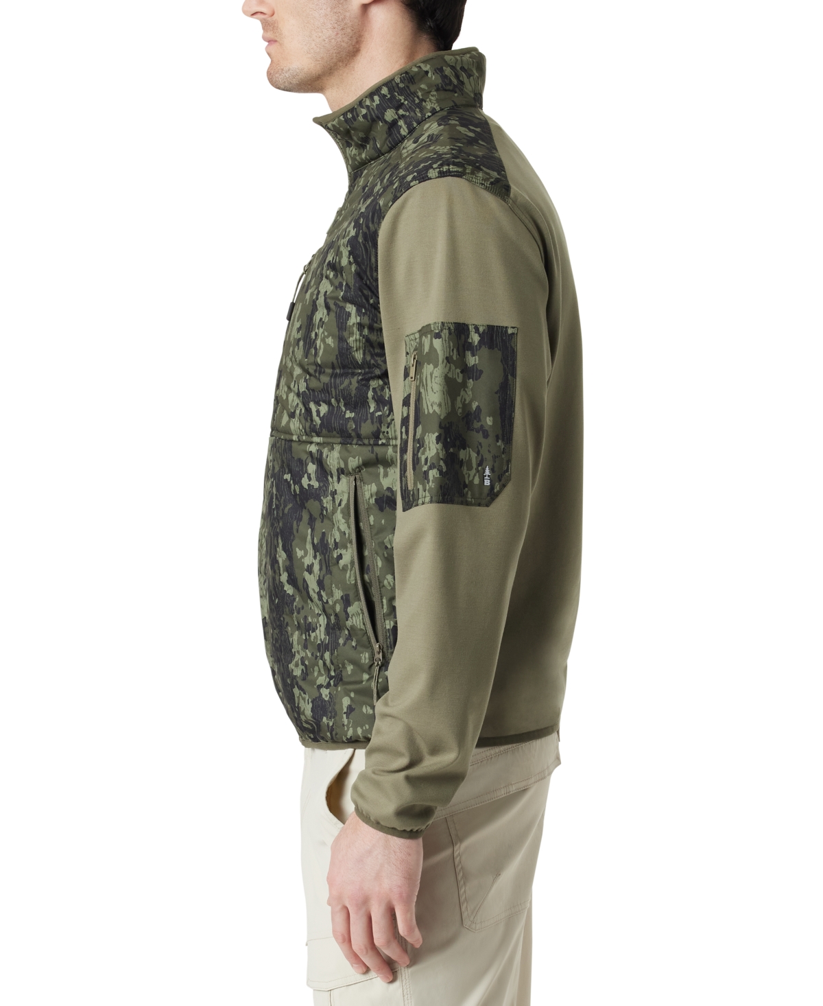 Shop Bass Outdoor Men's Earlybird Runner Camo Jacket In Bark Camo Deep Lichen