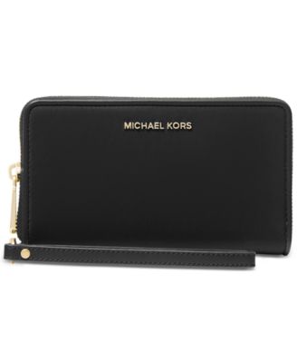 Michael Kors Jet on sale Set Travel Flat Phone Case Black Multi Wallet