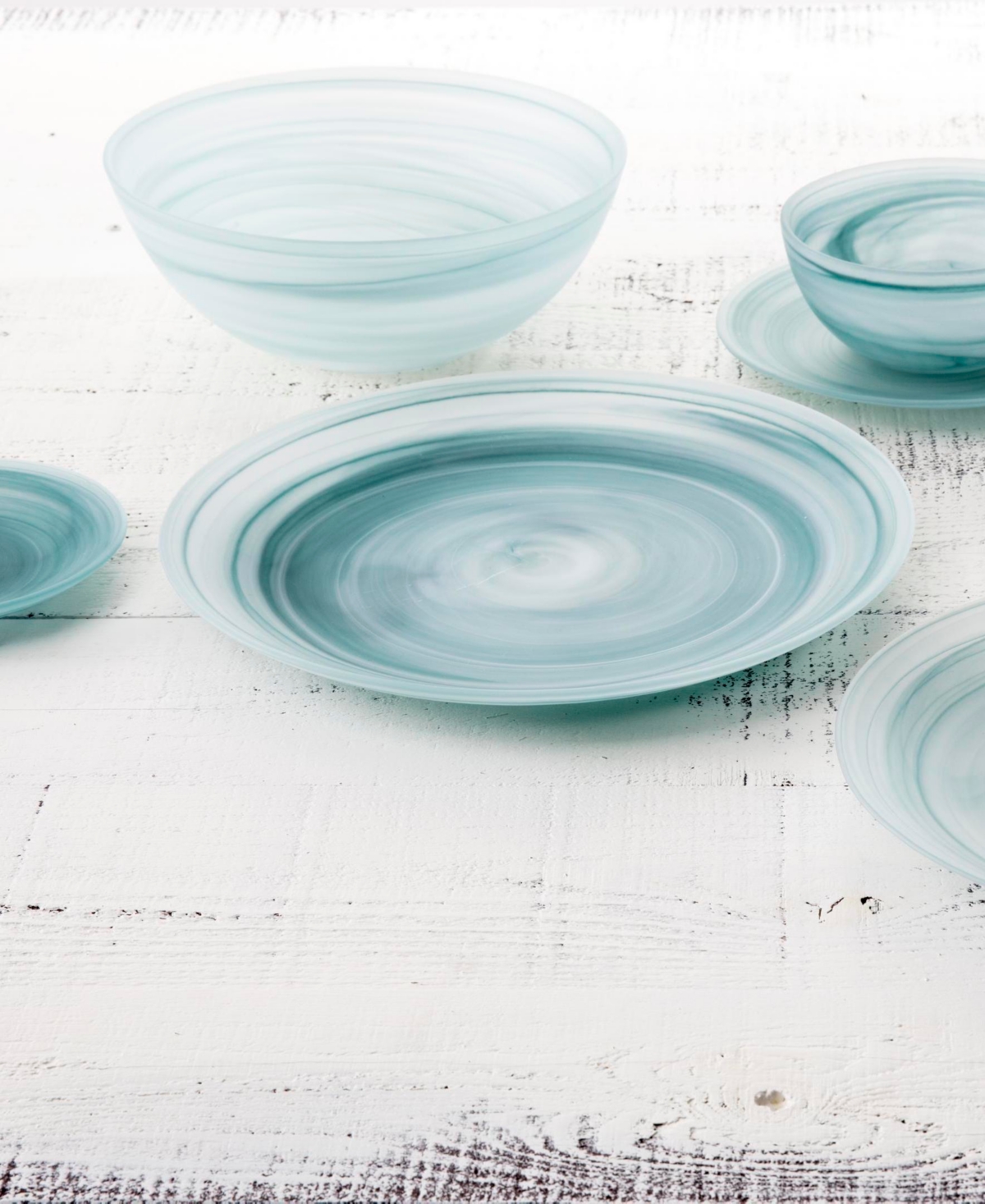 Fortessa La Jolla Dinner Plates, Service For 4 In Ink Blue