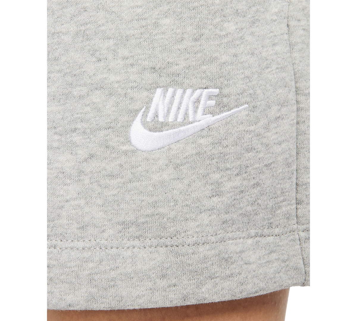 Nike Women's Sportswear Club Fleece Mid-Rise Shorts -white