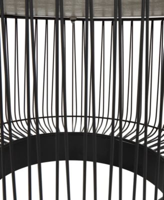 30" x 30" x 17" Metal Open Frame Wire Geometric Silver-Tone Aluminum Top Coffee Table