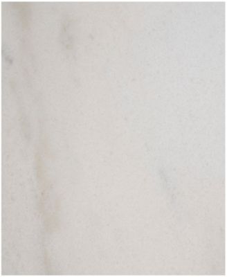 16" x 16" x 23" Marble Geometric Gold-Tone Metal Rectangular Stand Accent Table