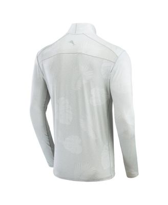 Men's Gray San Francisco 49ers Delray Frond IslandZone Half-Zip Sweatshirt