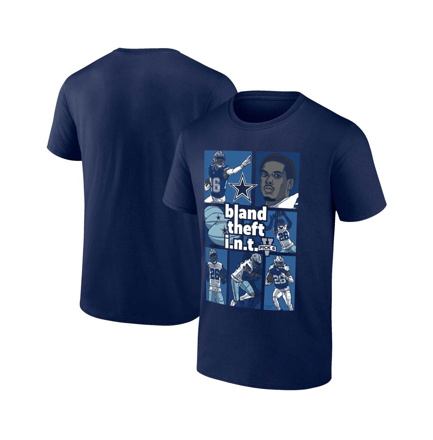 Мужская футболка Fanatics DaRon Bland Navy Dallas Cowboys Pick Six — фото 1