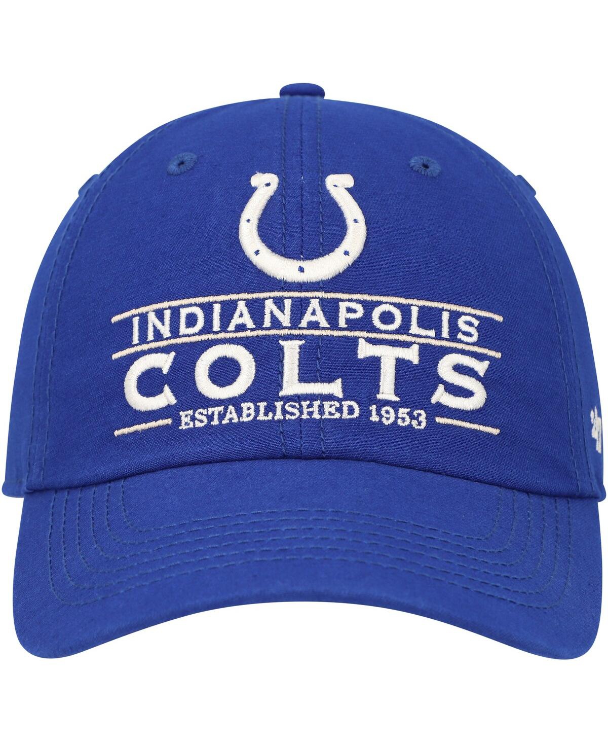 Men's '47 BrandIndianapolis Colts Vernon Clean Up Adjustable Hat - Royal
