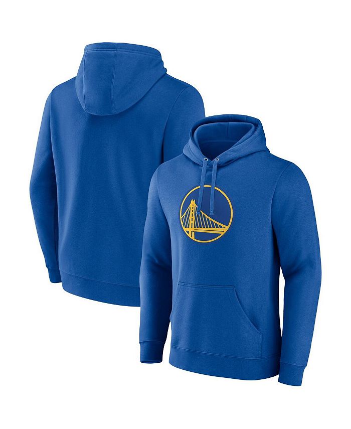 Fanatics Men's Royal Golden State Warriors Primary Logo Pullover Hoodie ...