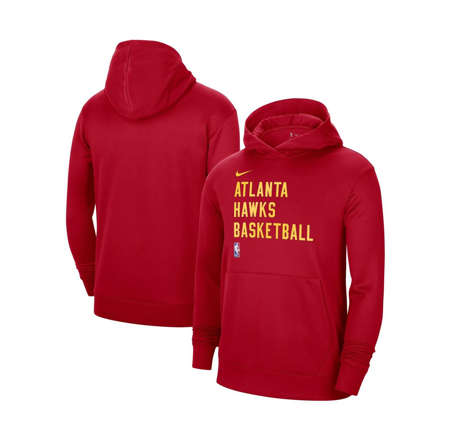 Men's and Women's Red Atlanta Hawks 2023/24 Performance Spotlight On-Court Practice Pullover Hoodie