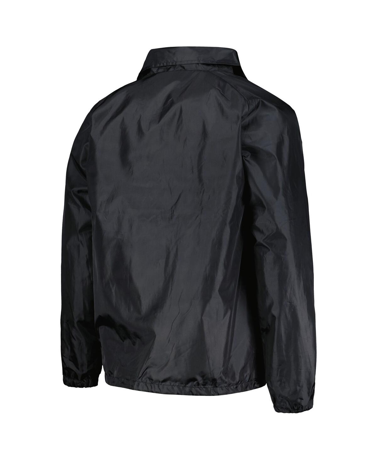 Shop Dunbrooke Men's  Black San Francisco Giants Coach's Raglan Full-snap Windbreaker Jacket