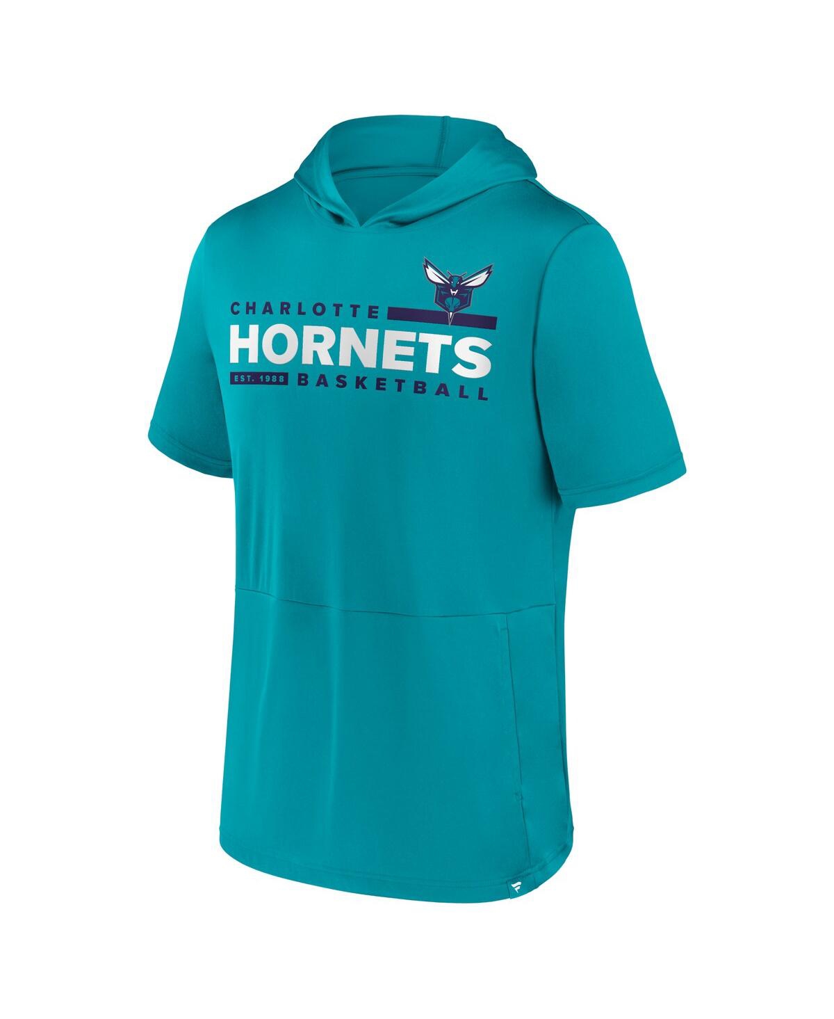 Shop Fanatics Men's  Teal Charlotte Hornets Possession Hoodie T-shirt