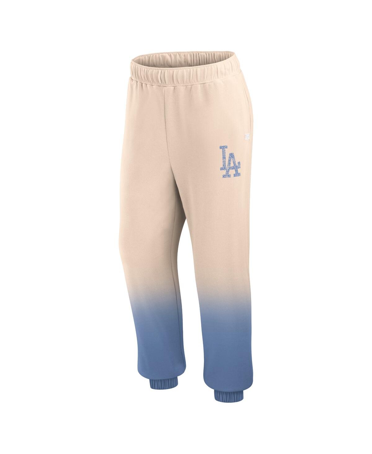 Shop Fanatics Women's  Tan, Royal Distressed Los Angeles Dodgers Luxe Ombre Lounge Pants In Tan,royal