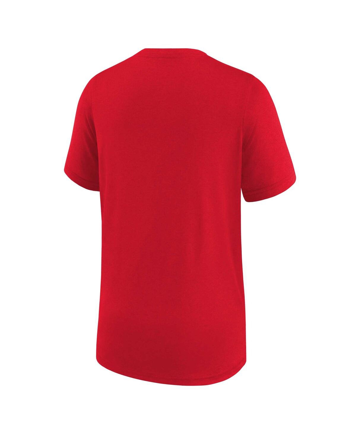 Shop Nike Big Boys  Red Atlanta Hawks Essential Practice T-shirt