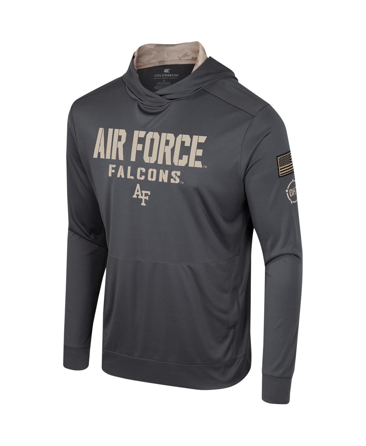 Shop Colosseum Men's  Charcoal Air Force Falcons Oht Military-inspired Appreciation Long Sleeve Hoodie T-s