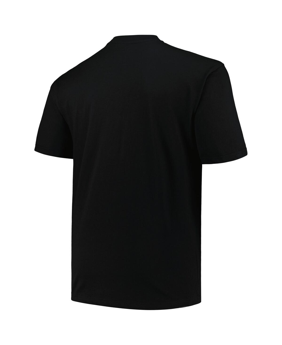 Shop Profile Men's  Black Miami Hurricanes Big And Tall Pop T-shirt