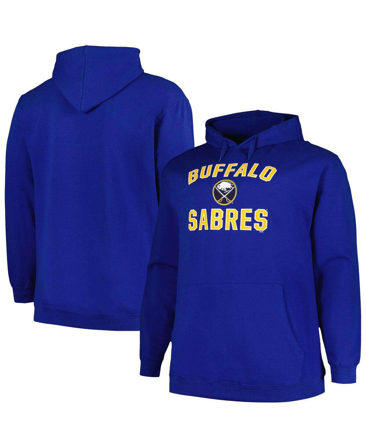 Men's Profile Royal Buffalo Sabres Big and Tall Arch Over Logo Pullover Hoodie - Royal