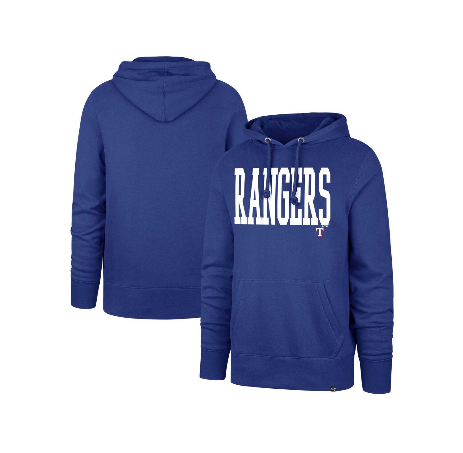Men's Royal Texas Rangers Dime Headline Pullover Hoodie