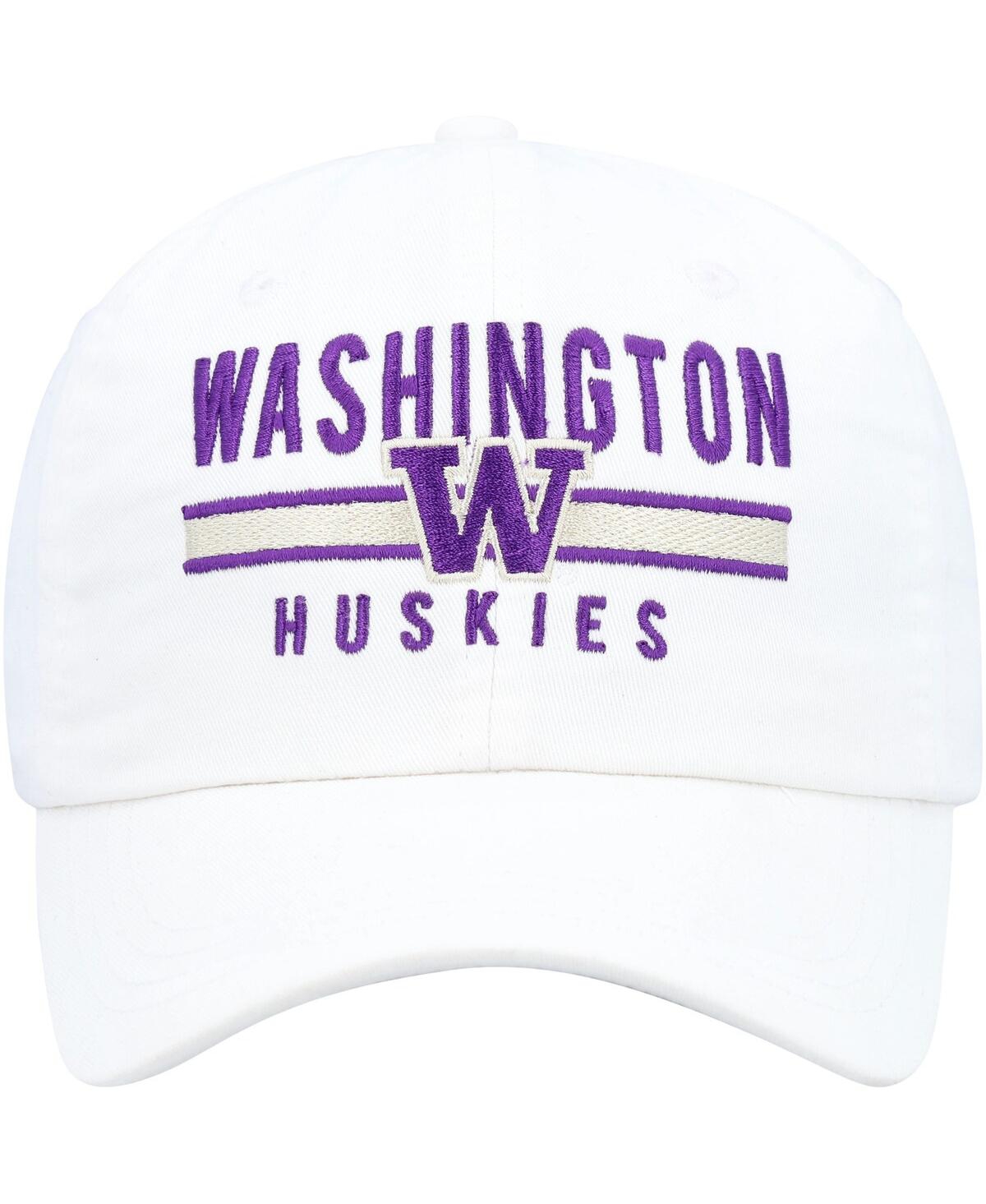Shop Ahead Men's  White Distressed Washington Huskies Carmel Adjustable Hat
