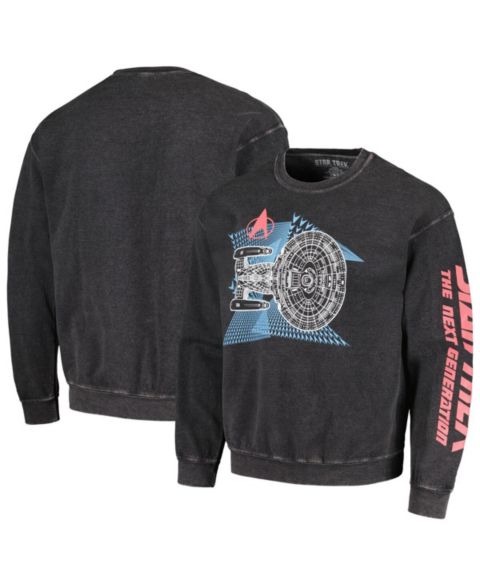 Мужская толстовка Philcos Black Distressed Star Trek: The Next Generation USS Enterprise-D Graphic Pullover