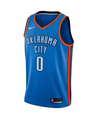 NIKE NBA THUNDER WESTBROOK ユニホーム　シャツ Men's Nike Russell Westbrook Blue Oklahoma City Thunder Swingman