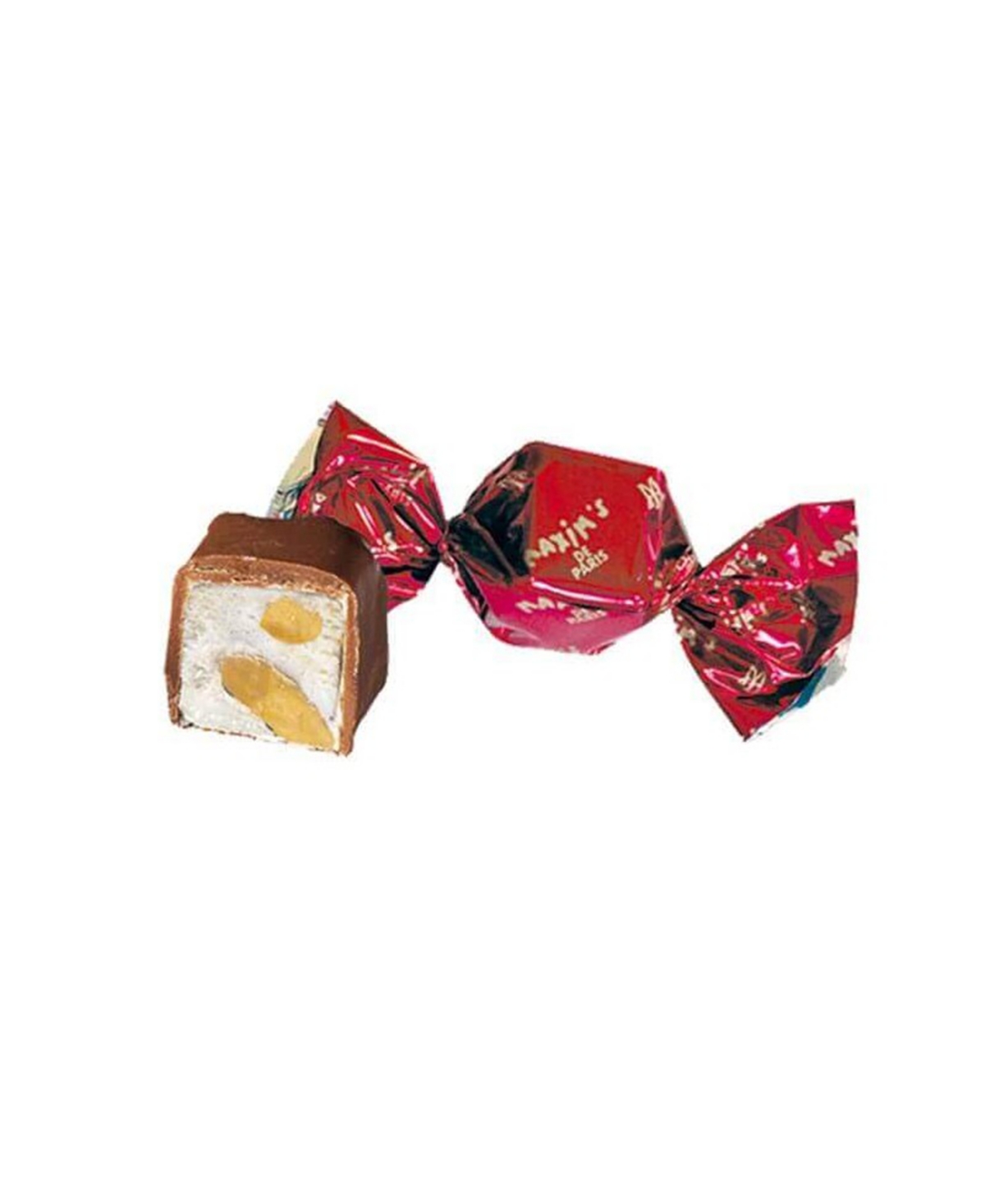 Maxim's De Paris Heart Shaped Tin Box Filled With Chocolate Covered Nougats In No Color