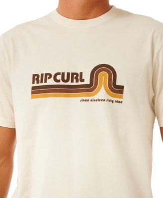T-shirt Donna Rip Curl Surf Revival Hey Muma - 100% Cotone, Azzurro, Vestibilità Regolare