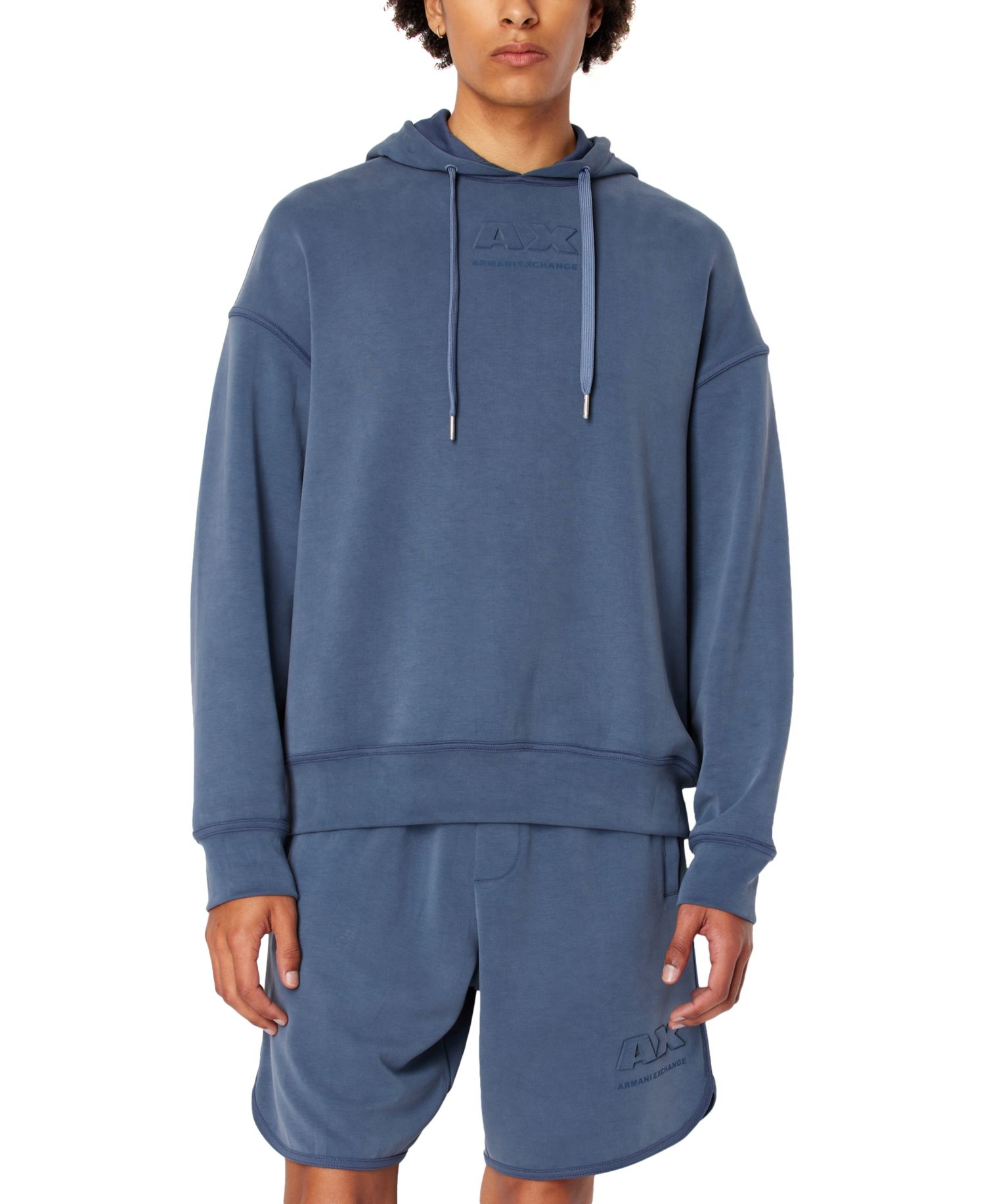 Men's Stretch AX Logo Hooded Sweatshirt