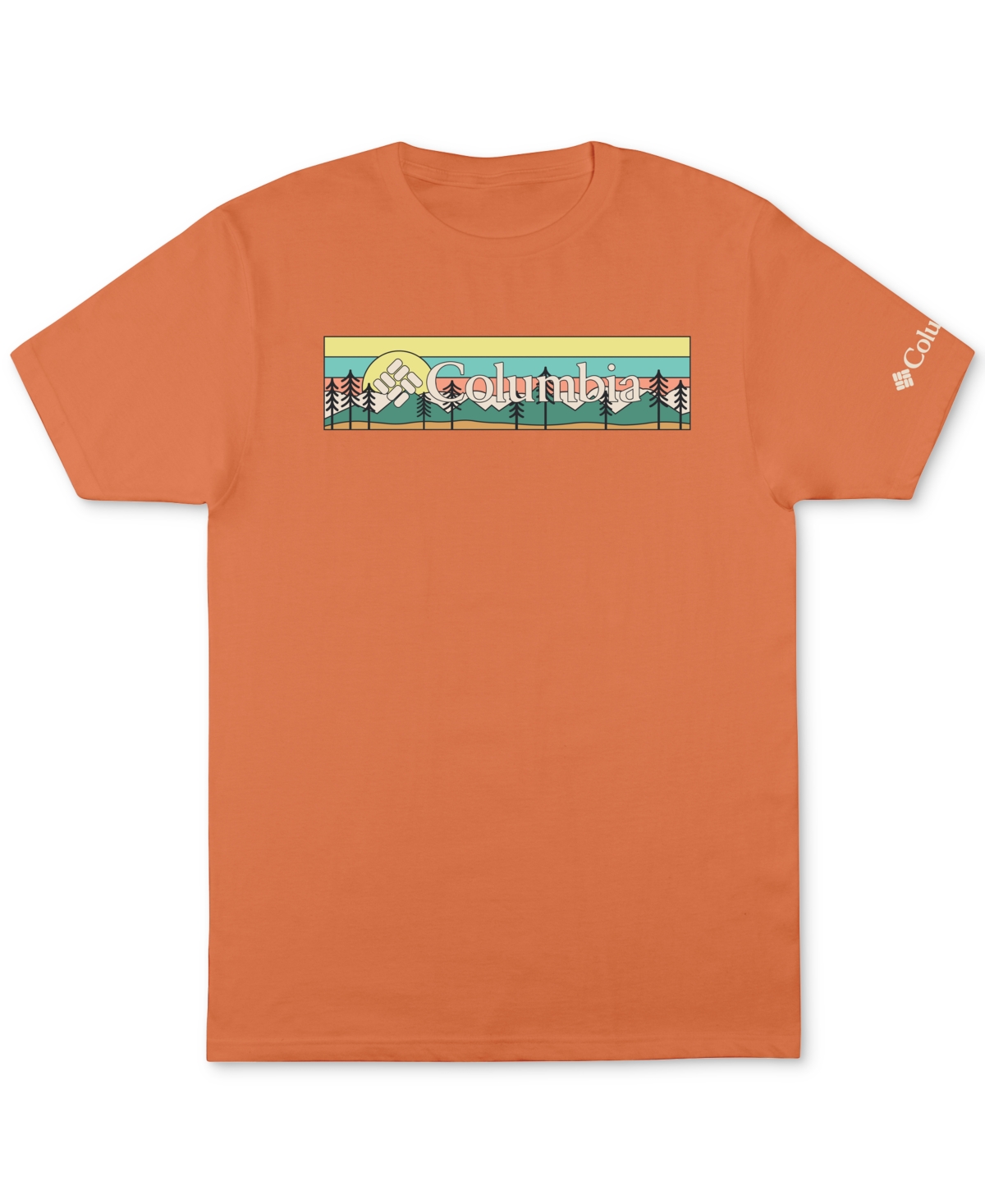Columbia Men's Pine Tree Graphic T-shirt In Desert Ora