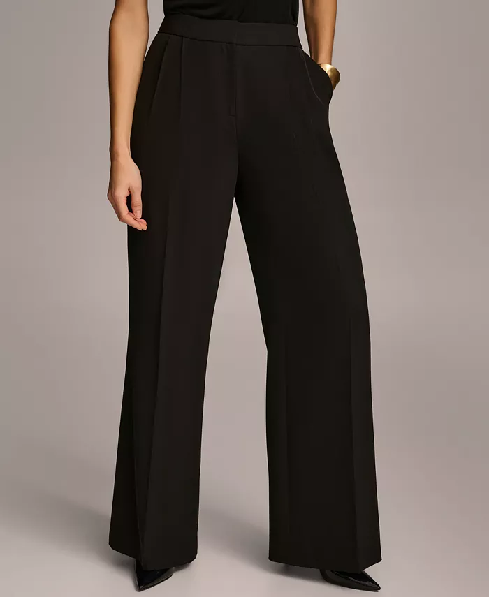 Women's Pleat Front Wide-Leg Pants - thumbnail 3