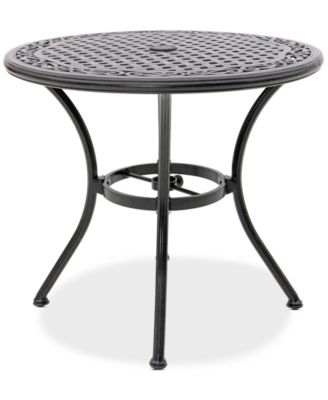 Wythburn Mix and Match 32" Round Cast Aluminum Outdoor Bistro Table, Created for Macy's