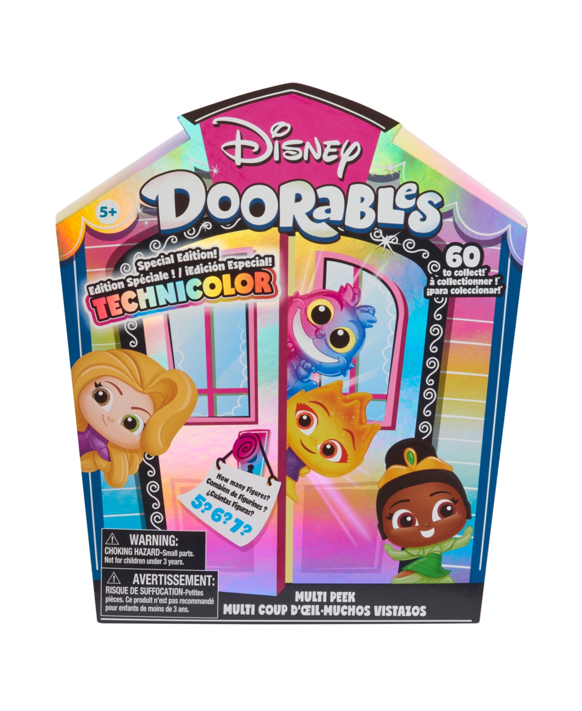 Shop Disney Doorables Multi Peek Technicolor Takeover, 1.5" Collectible Figurines, 5-7 Figures Inside