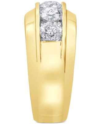 Men's Diamond Channel-Set Ring (3 ct. t.w.) in 10k Gold