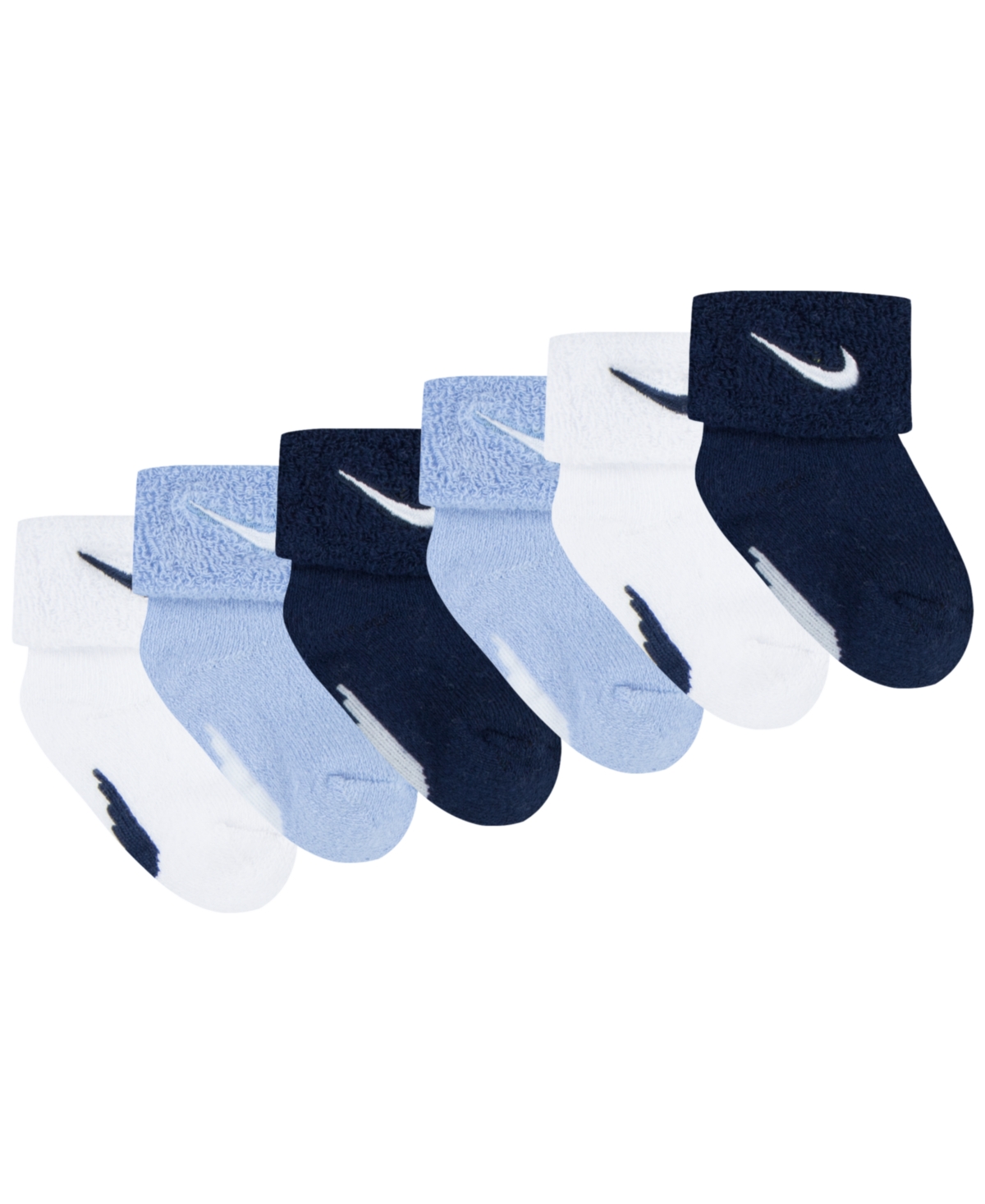 Nike Baby Boys or Girls Terry Socks, Pack of 6