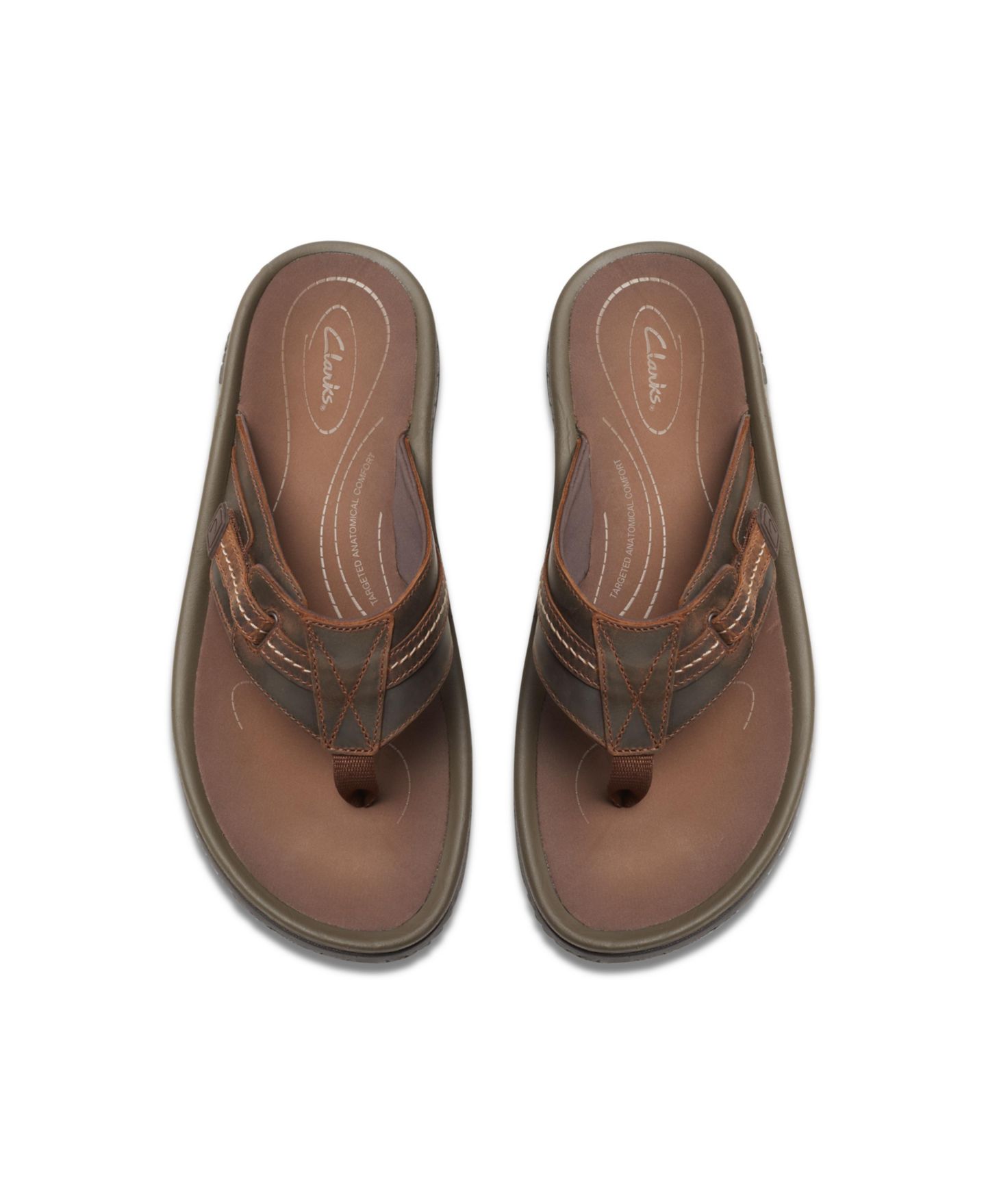 Мужские сандалии Clarks Collection Wesley Sun, цвет: Кожаный — фото 4