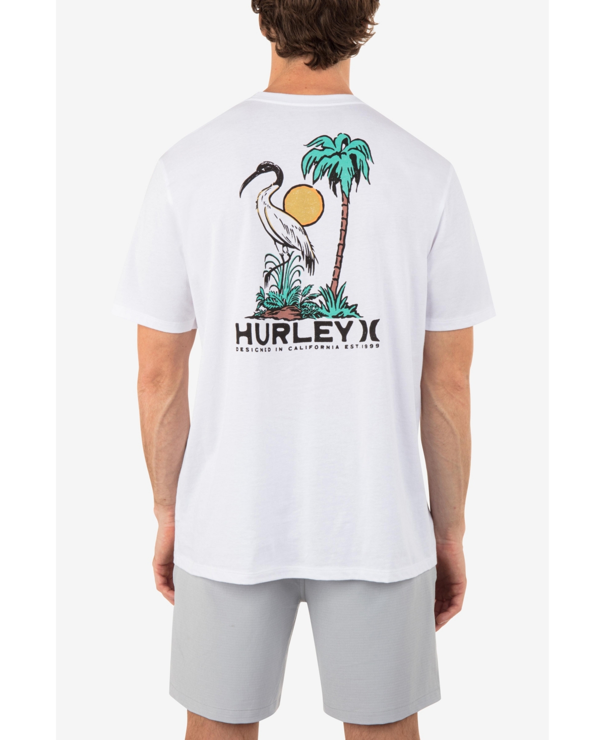 Men's Everyday Stork Palms Short Sleeve T-shirt - White