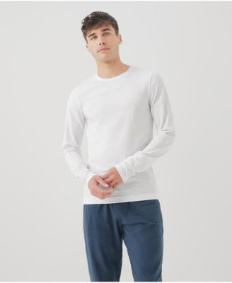 Organic Cotton Cool Stretch Long Sleeve Crew Undershirt 3-Pack